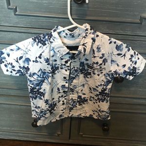 Hurley baby short sleeve button up